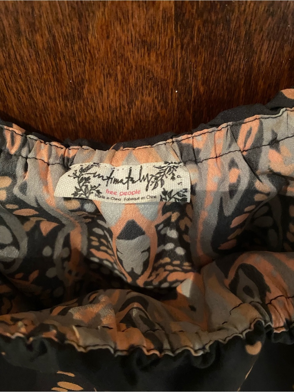 [Intimately by| Free People Paisley Print Strapless Shirt - Picture 8 of 9